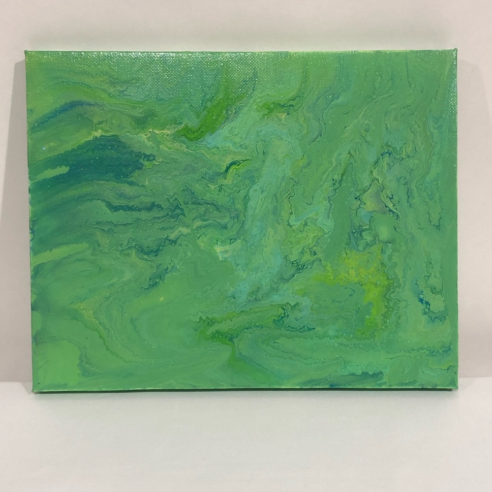 Abstract Acrylic Pour Canvas Art